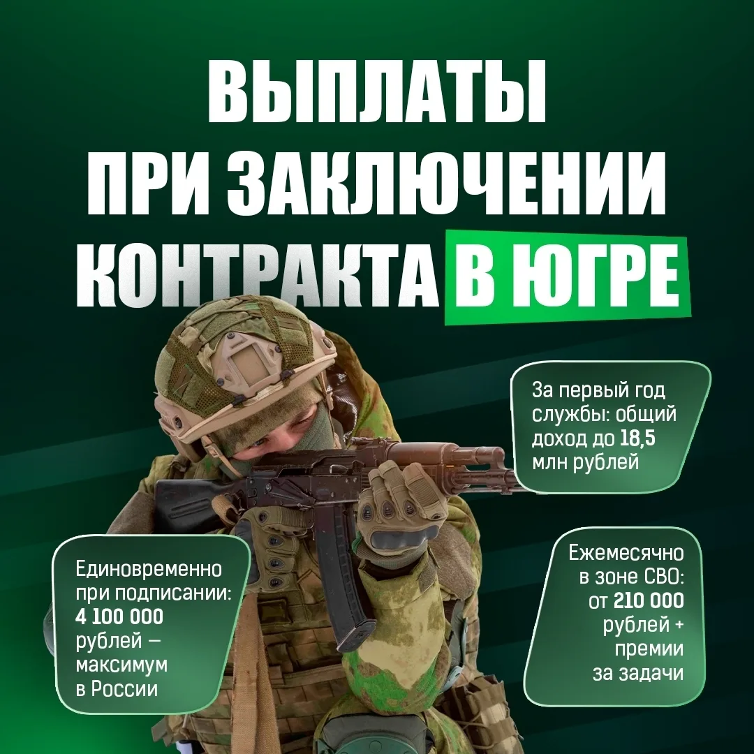 Югра помогает начать службу по контракту без долгов

В регионе созданы лучшие условия для военнослуж