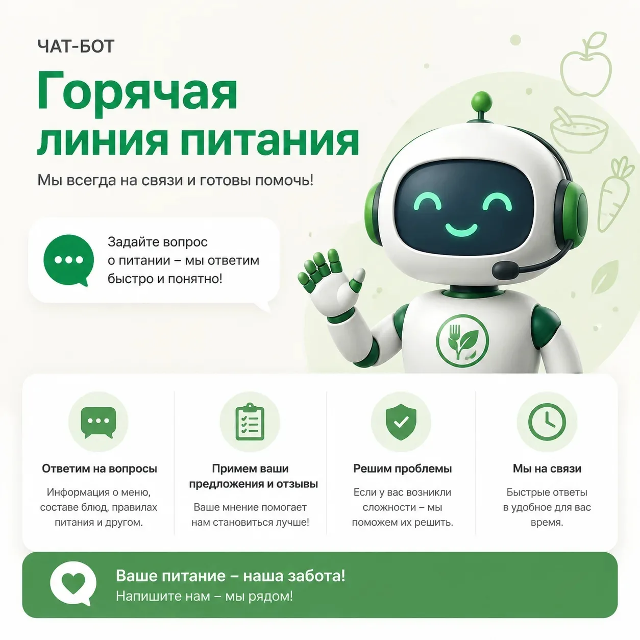 Министерство образования Свердловской области информирует о запуске в работу чат-бота «Горячая линия
