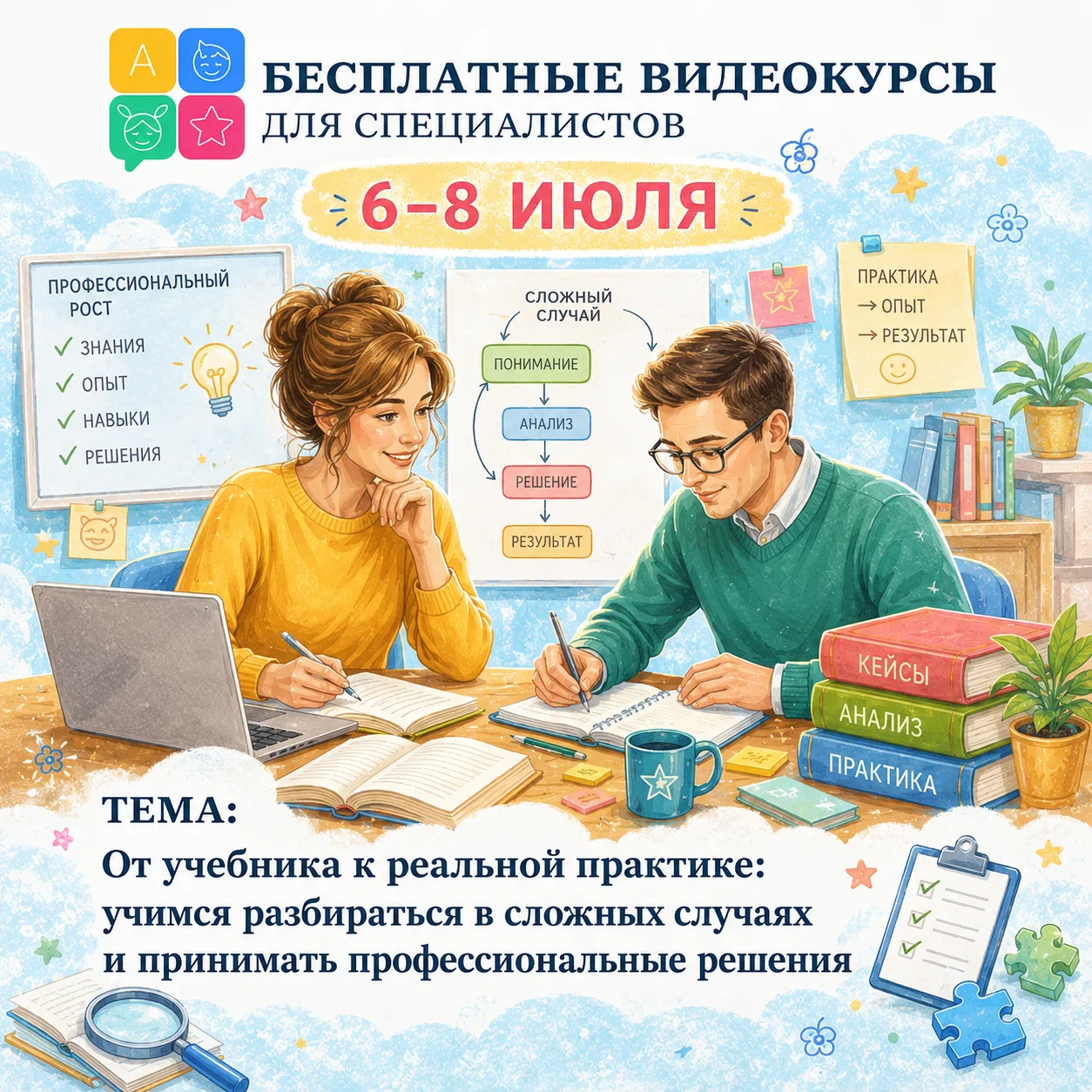 Как применять теоретические знания в реальной практике? Как разбирать сложные клинические случаи и п