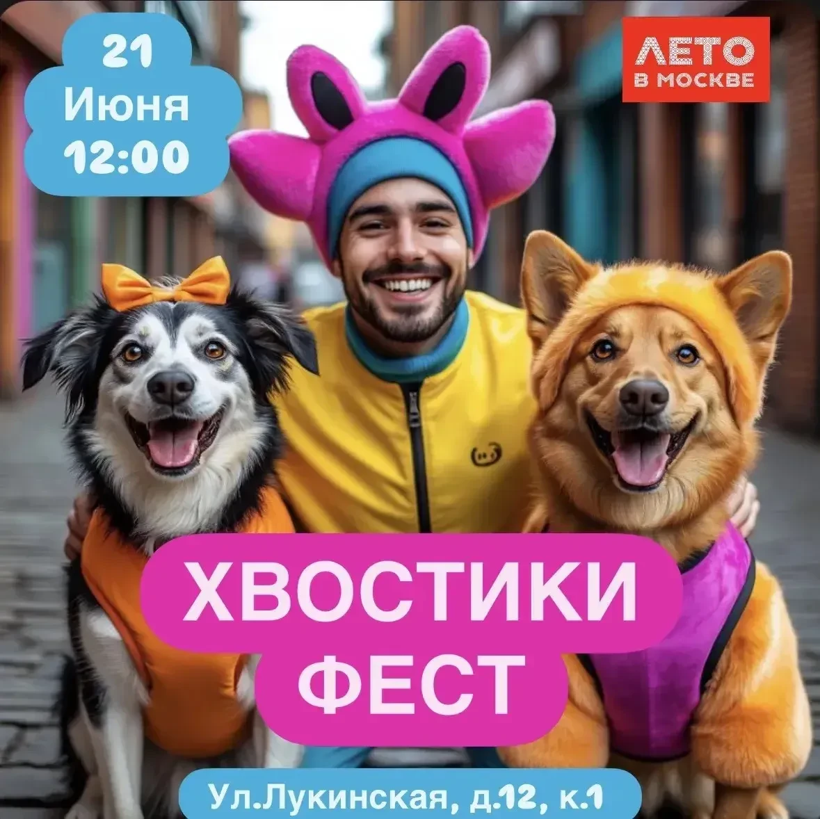 📣 Приглашаем на фестиваль «Хвостики Фест»! 📣

21 июня в 12:00 мы ждём вас и ваших пушистых и верны
