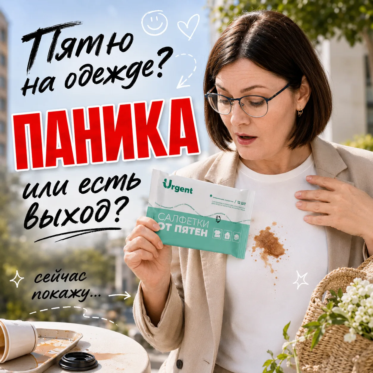 Пятно на одежде на улице — это всегда проблема!

Девочки, нашла классное решение для лета! Вышли мы 