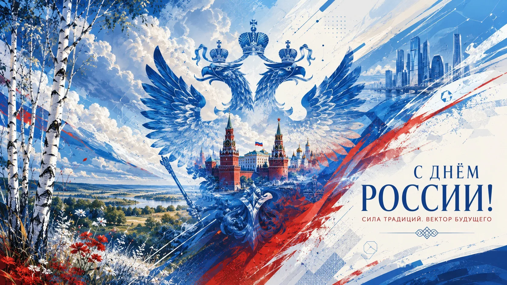 🇷🇺 С Днём России! 🇷🇺 
 
Наша страна — это уникальное сочетание великой истории, масштабных персп