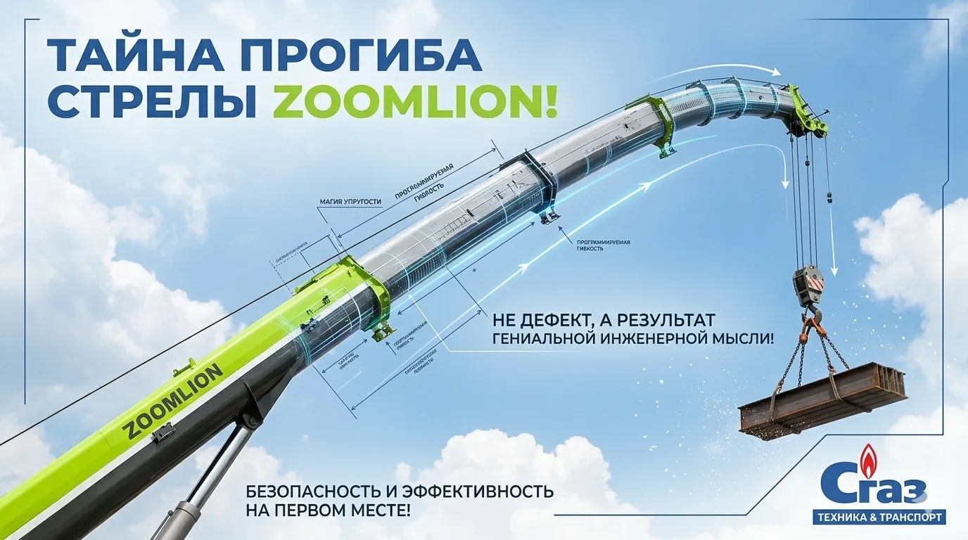 Тайна прогиба стрелы Zoomlion!🤔

Взгляните на эту мощную стрелу автокрана Zoomlion на фото! На перв