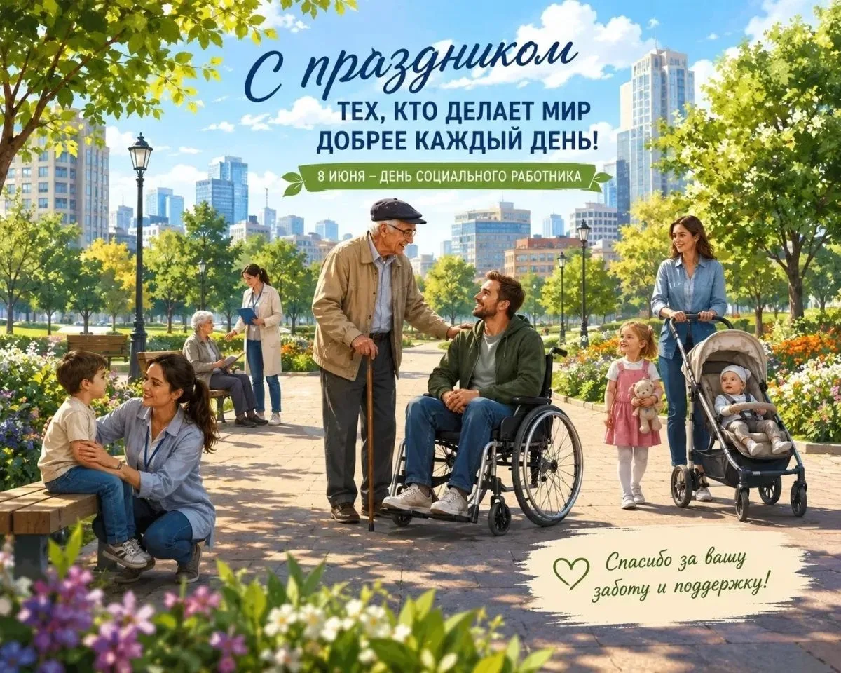 Сегодня, 8 июня, говорим спасибо тем, кто каждый день дарит заботу и поддержку тем, кому она особенн