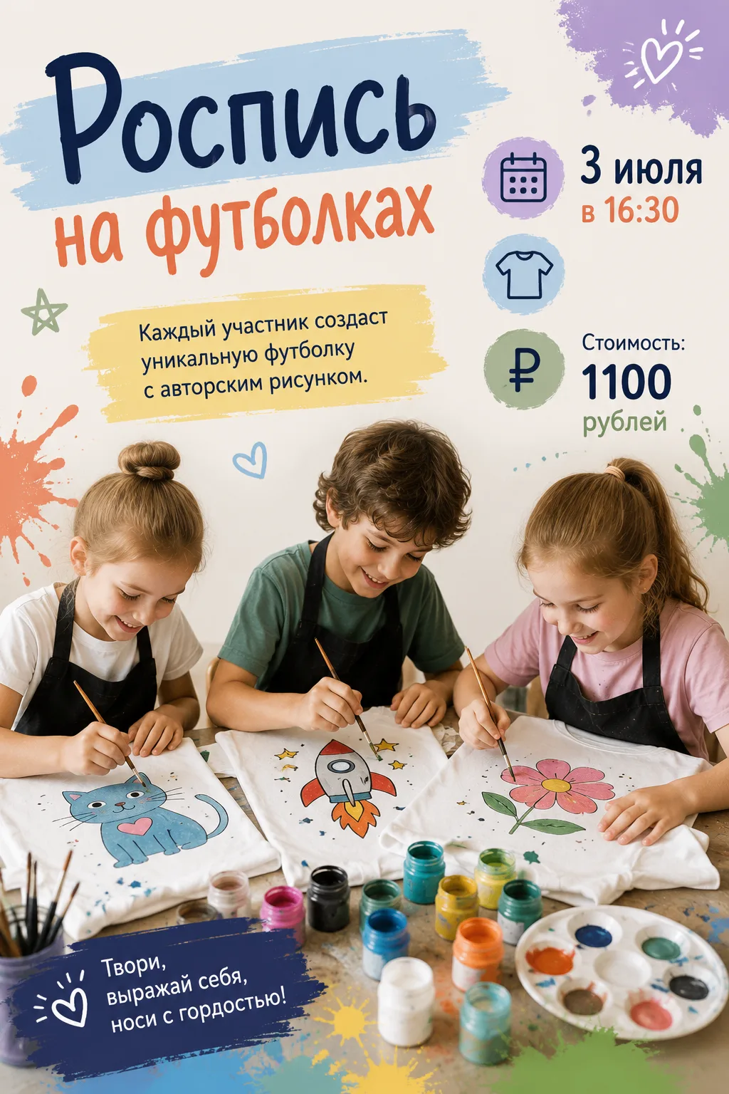 🎨 Летние мастер-классы в «Зайке-познавайке» 🌈Все мастер-классы проводит София — специалист с худож