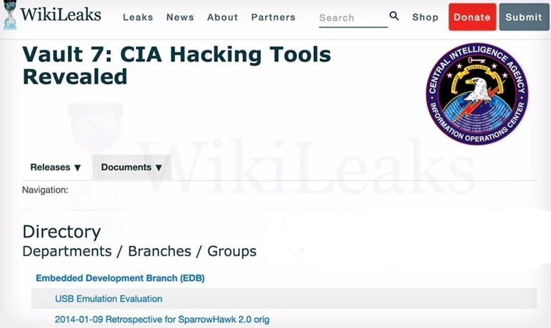 «Vault 7»

В марте 2017 года WikiLeaks опубликовал серию документов, известных как «Vault 7». Эти до
