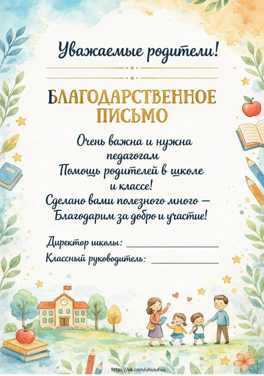 Благодарственные письма родителям
Вертикальный формат

Спасибо Автору за занимательный материал ❤️

