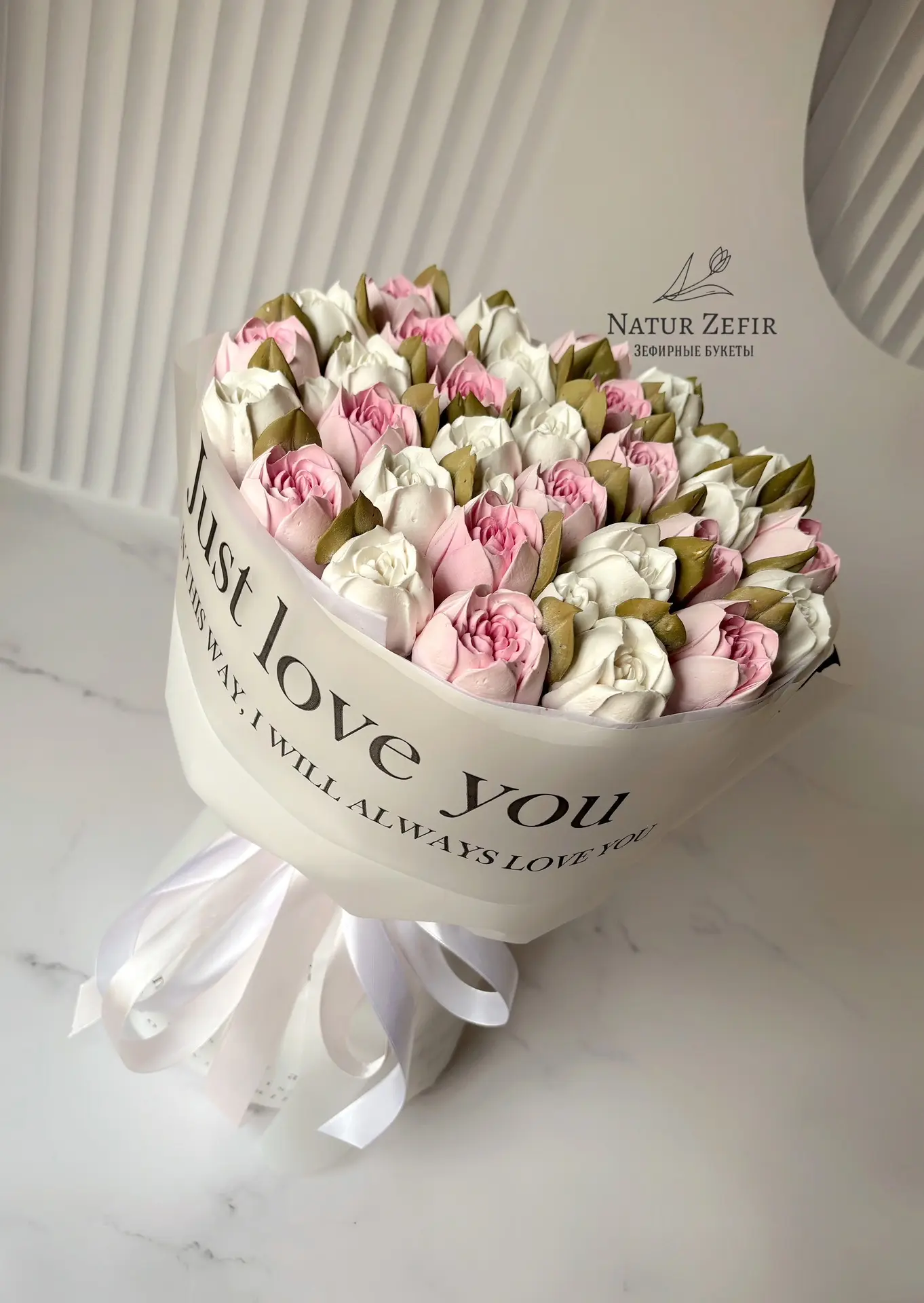 Зефирный букет на день 
рождения 🌷
Размер L - 3000 руб 
Заказ за 1-2 дня!
