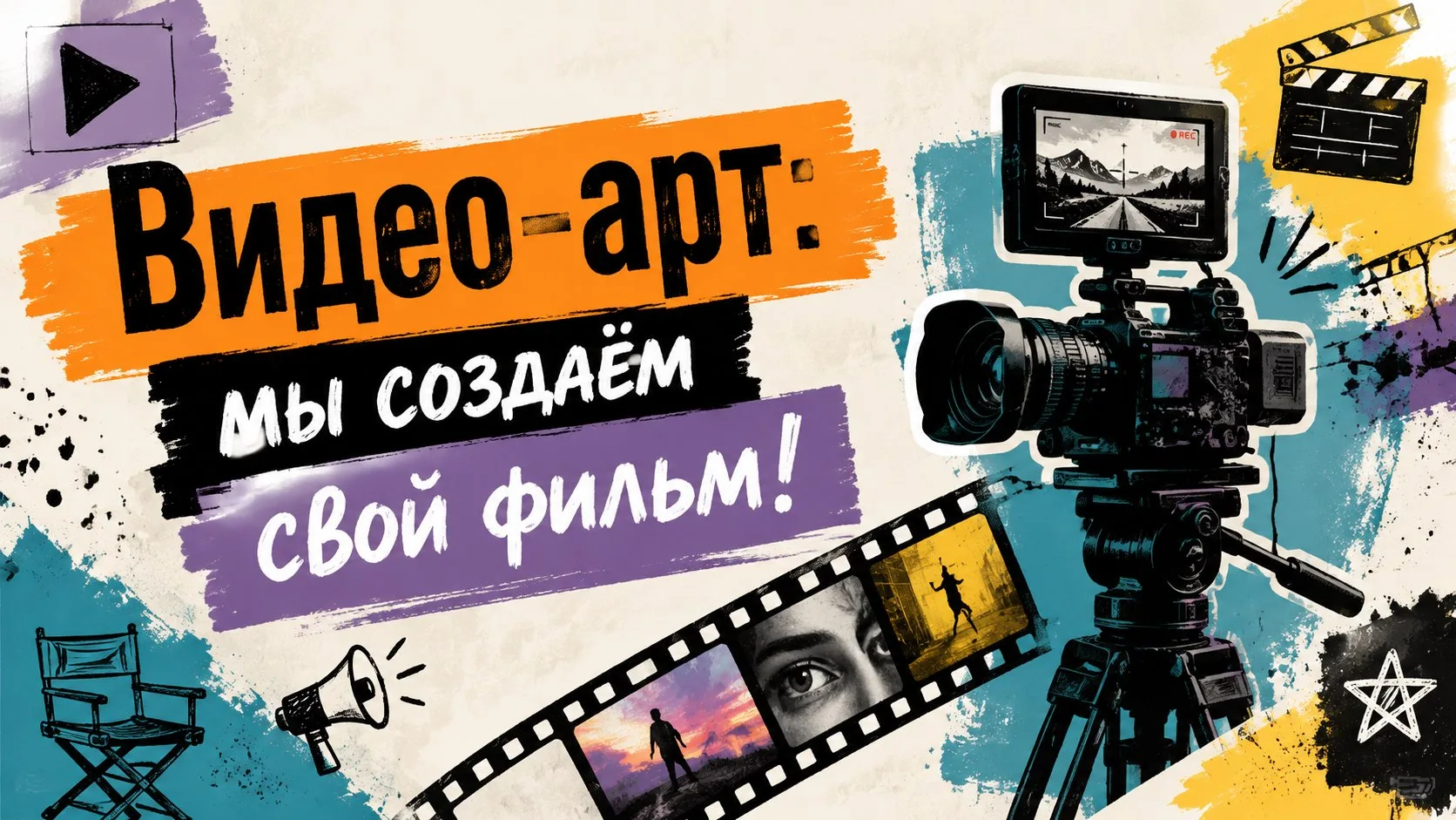 🎬 6-й день смены "МедиаСтар": Видео-арт — мы создаём свой фильм!

📸Сегодня наш лагерь превратился 