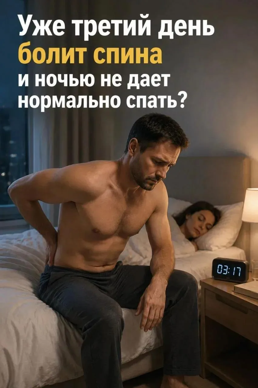 Уже третий день болит спина?
⛔ Ночью боль не дает нормально спать?

"Думал, отпустит само. Потом сде