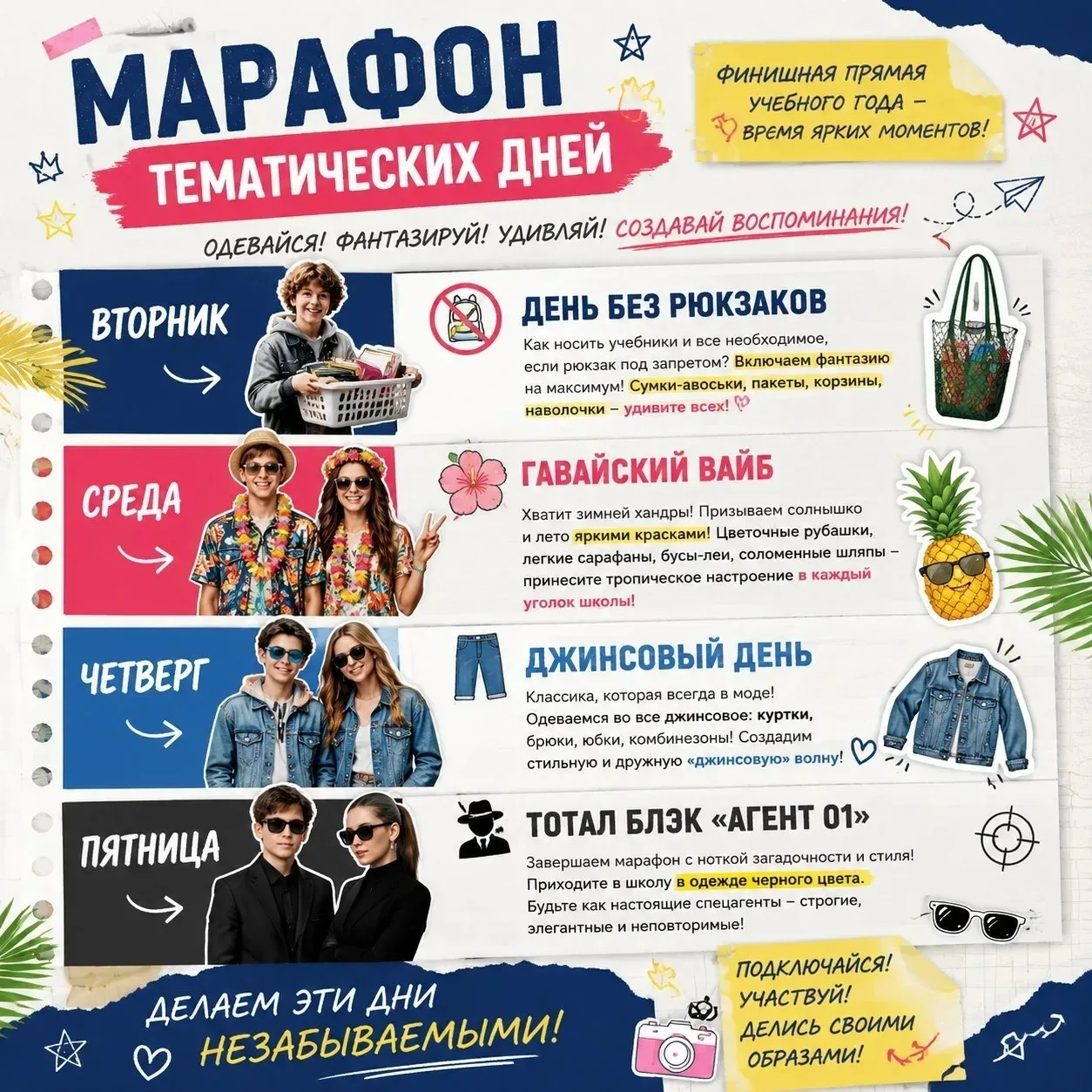 🎉✨ Учебный год выходит на финишную прямую, а это значит... время для незабываемых моментов! ✨🎉

Чт