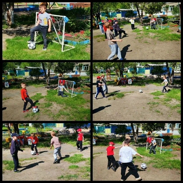 Под ярким солнцем кипит игра! Будущие первоклассники, игроки подготовительной группы, демонстрируют 