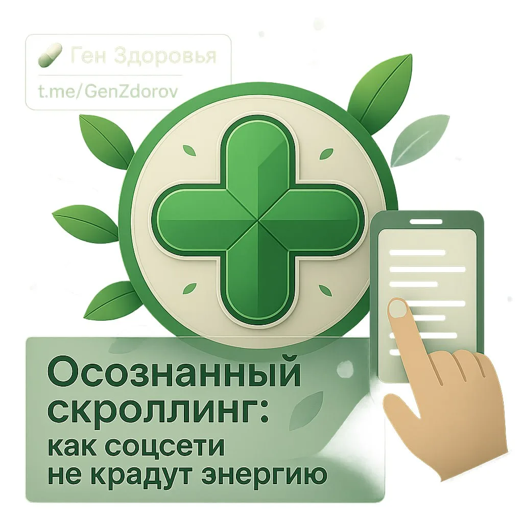 📵 Осознанный скроллинг: как соцсети не крадут энергию
«Листаете ленту вместо сна? Пора брать контро