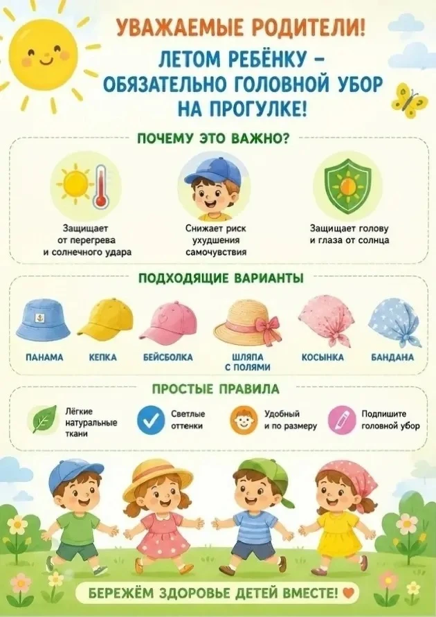 🧢Головные уборы👒
Летний головной убор для ребёнка — не просто деталь образа, а реальный элемент за