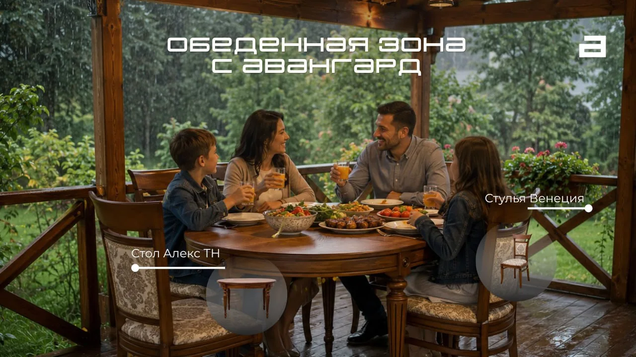 🍽 Обустраиваем обеденную зону вместе!

Летняя беседка — место, где особенно приятно собираться всей