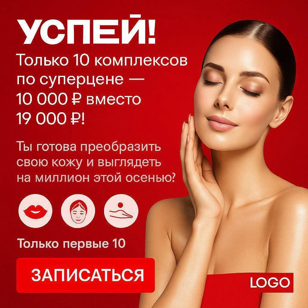 🔥 УСПЕЙ! Только 10 комплексов по суперцене — 10 000₽ вместо 25000₽! 🔥 до 20.00

+ в подарок экспре