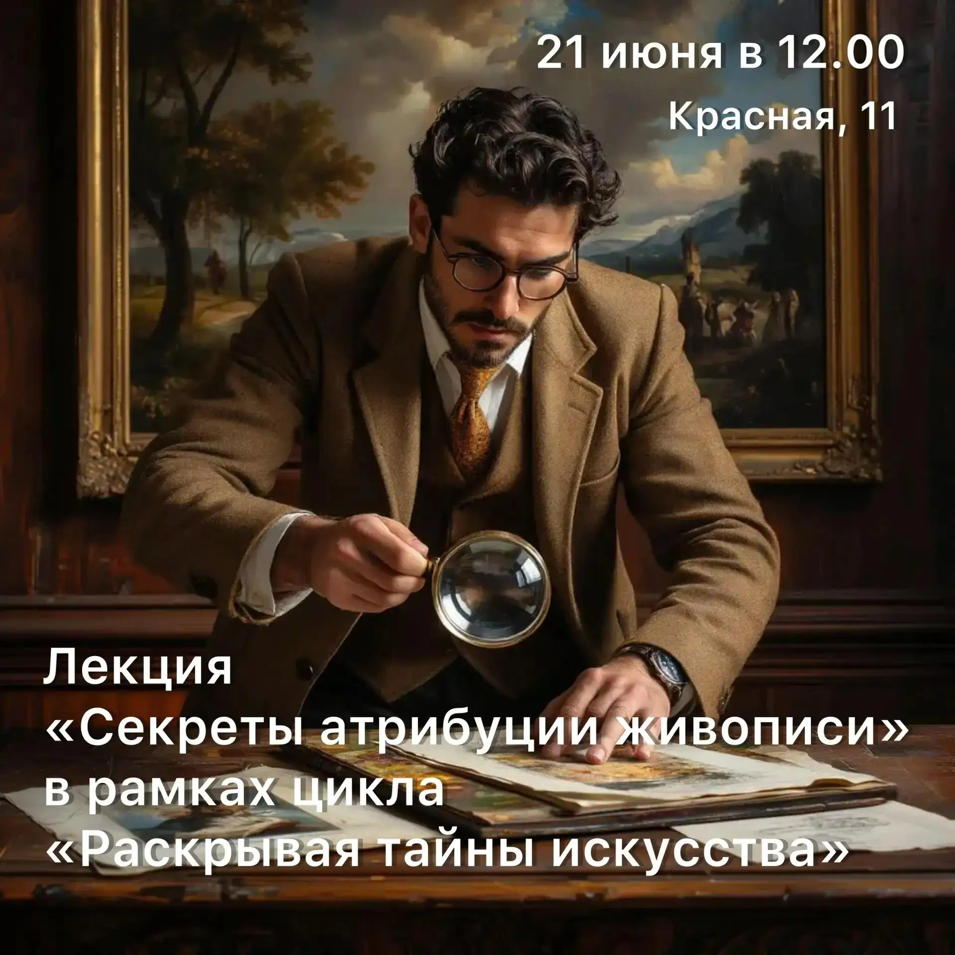 Лекция "Секреты атрибуции живописи" в рамках цикла "Раскрывая тайны искусства"

21 июня в 12.00
Крас