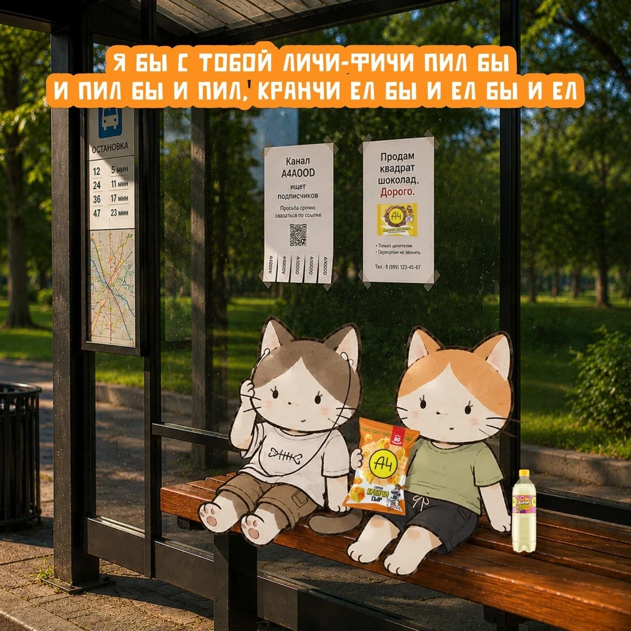 Стой, не пролистывай! Сначала перешли это другу, который тоже любит личи-фичи и кранчи 🤩