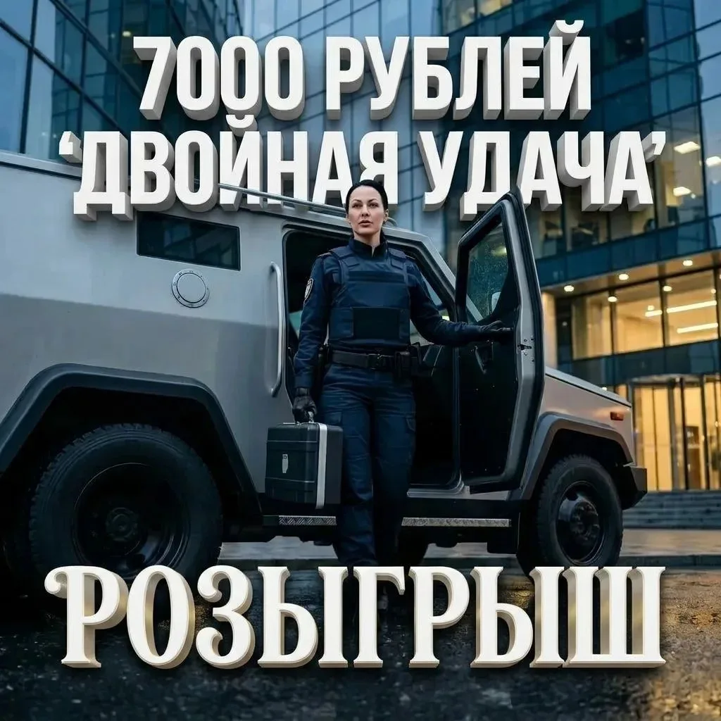 7000 рублей‼️

Двойная удача ‼

Совместно с каналами партнеров, мы решили порадовать вас и разыграть