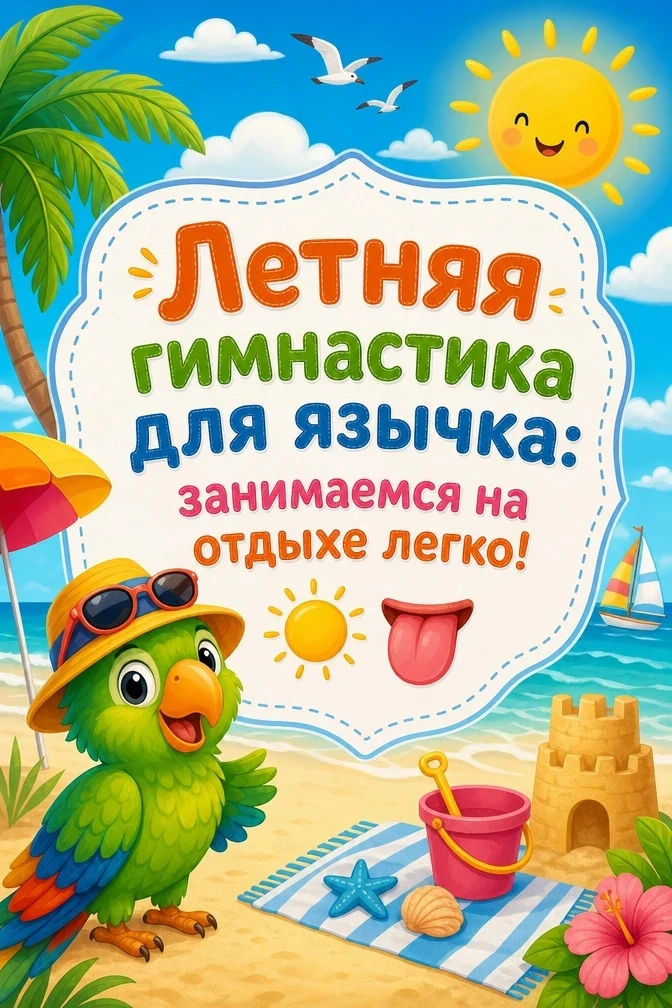 ☀️👅 Наш речевой аппарат (язычок, губы, щечки) нуждается в тренировке постоянно, чтобы закрепленные 
