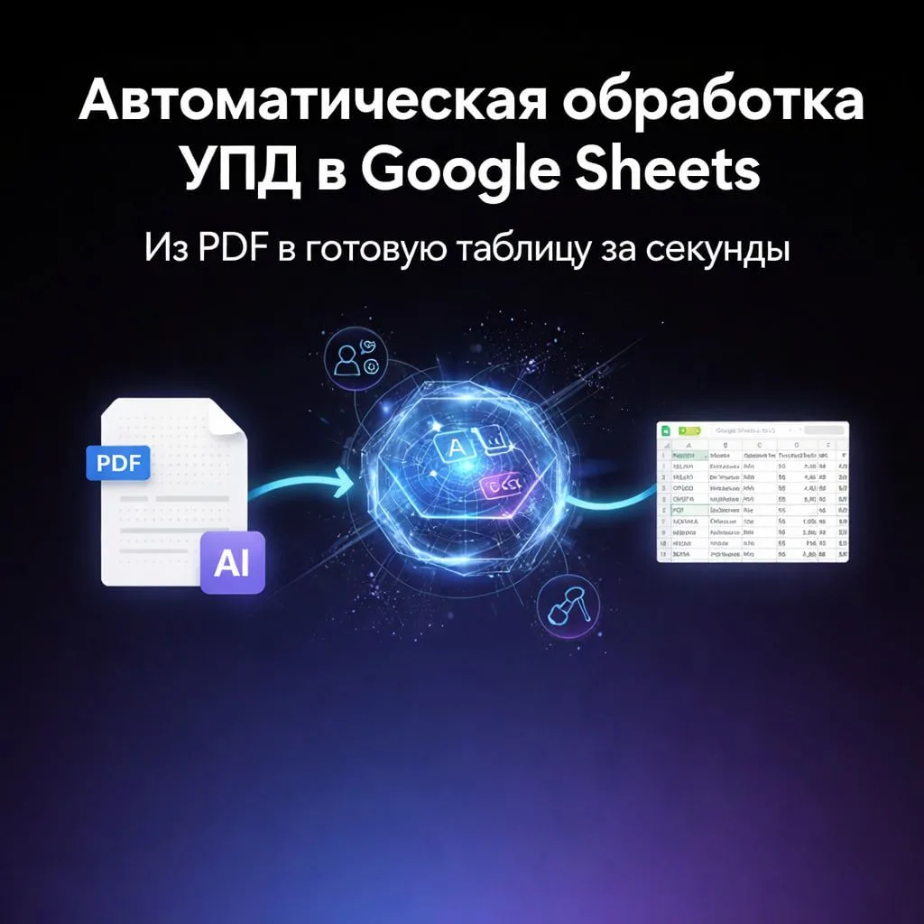 🚀 Автоматическая обработка УПД из Google Sheets

Мы внедрили веб-сервис, который автоматически запо