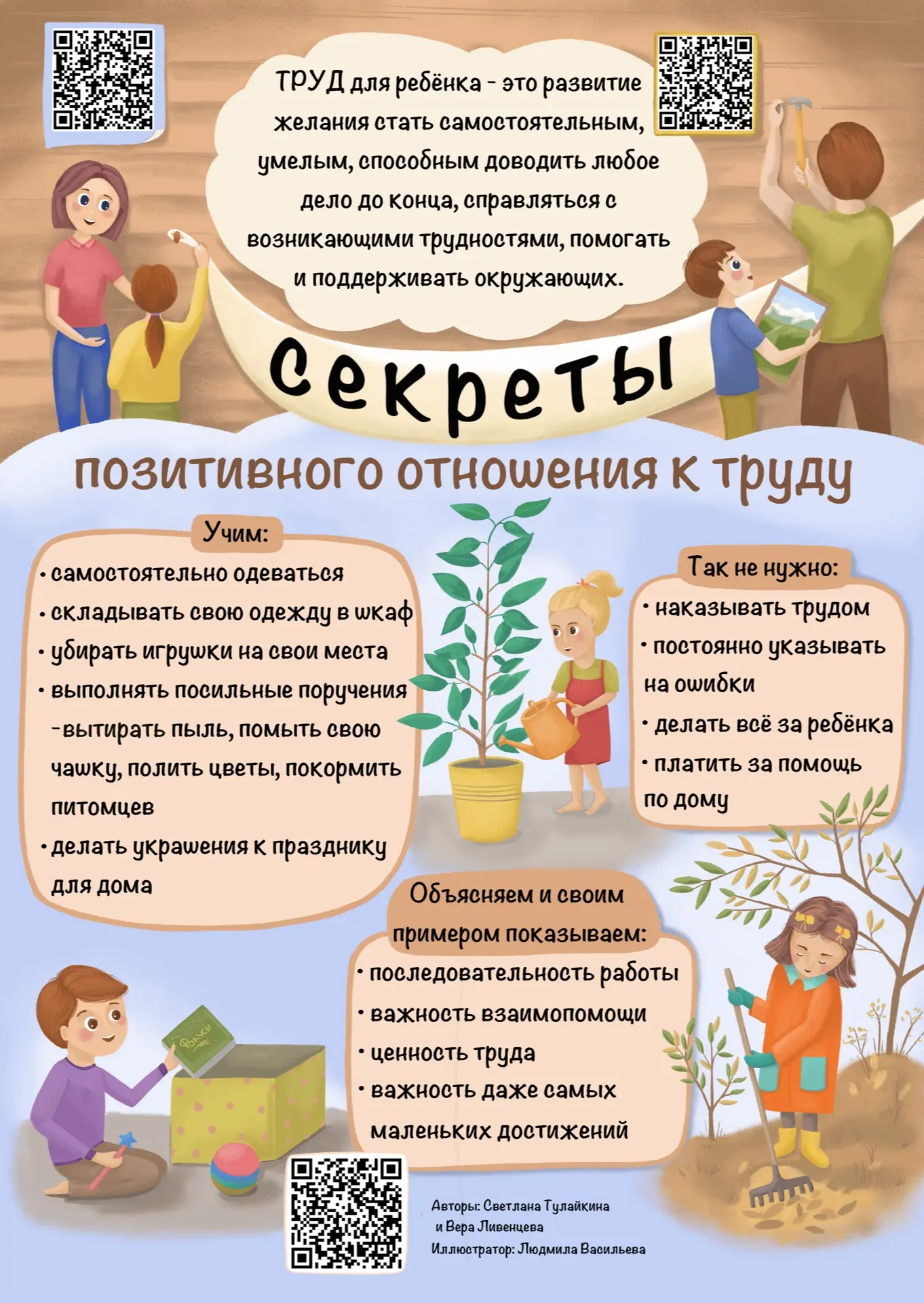 🌷 1 мая - Праздник весны и труда

Для ребёнка понятие «труд» начинается с малого: убрать игрушки, п