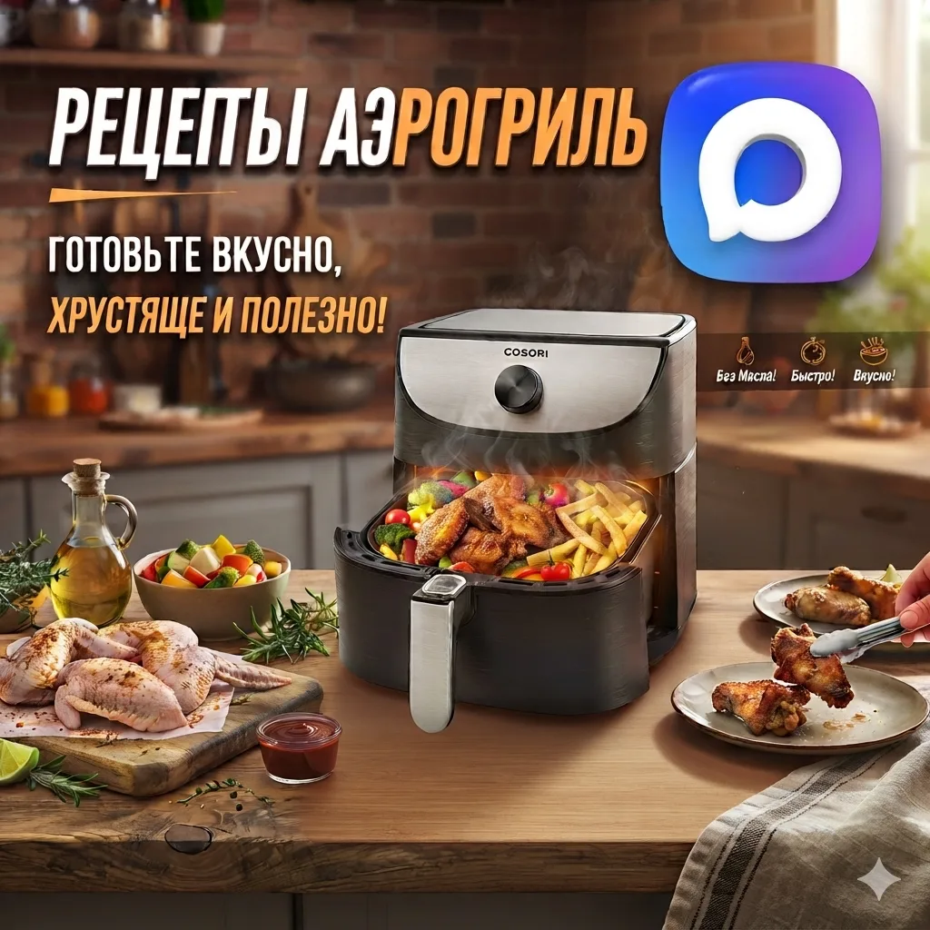 На канале «Рецепты Аэрогриль» мы собираем простые и невероятно вкусные идеи на каждый день:

🍟 Сочн