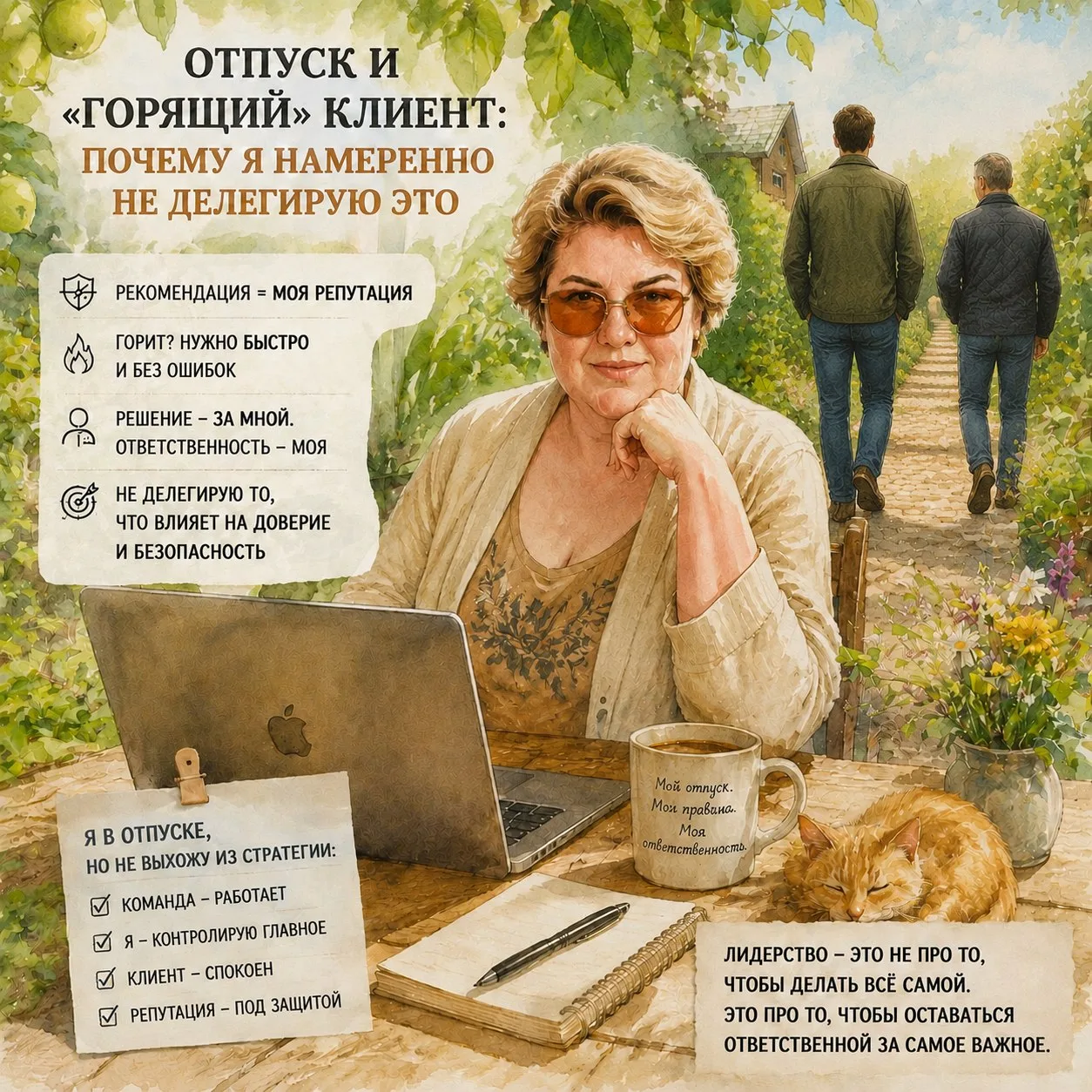 Отпуск и "горящий" клиент: почему я намеренно не делегирую это

Интересная история. Стоило мне взять