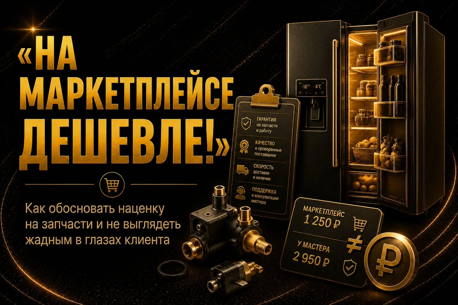 Запчасти с наценкой: как объяснить клиенту — и не выглядеть жадным ⚙️💰

Клиент нашёл ту же деталь н