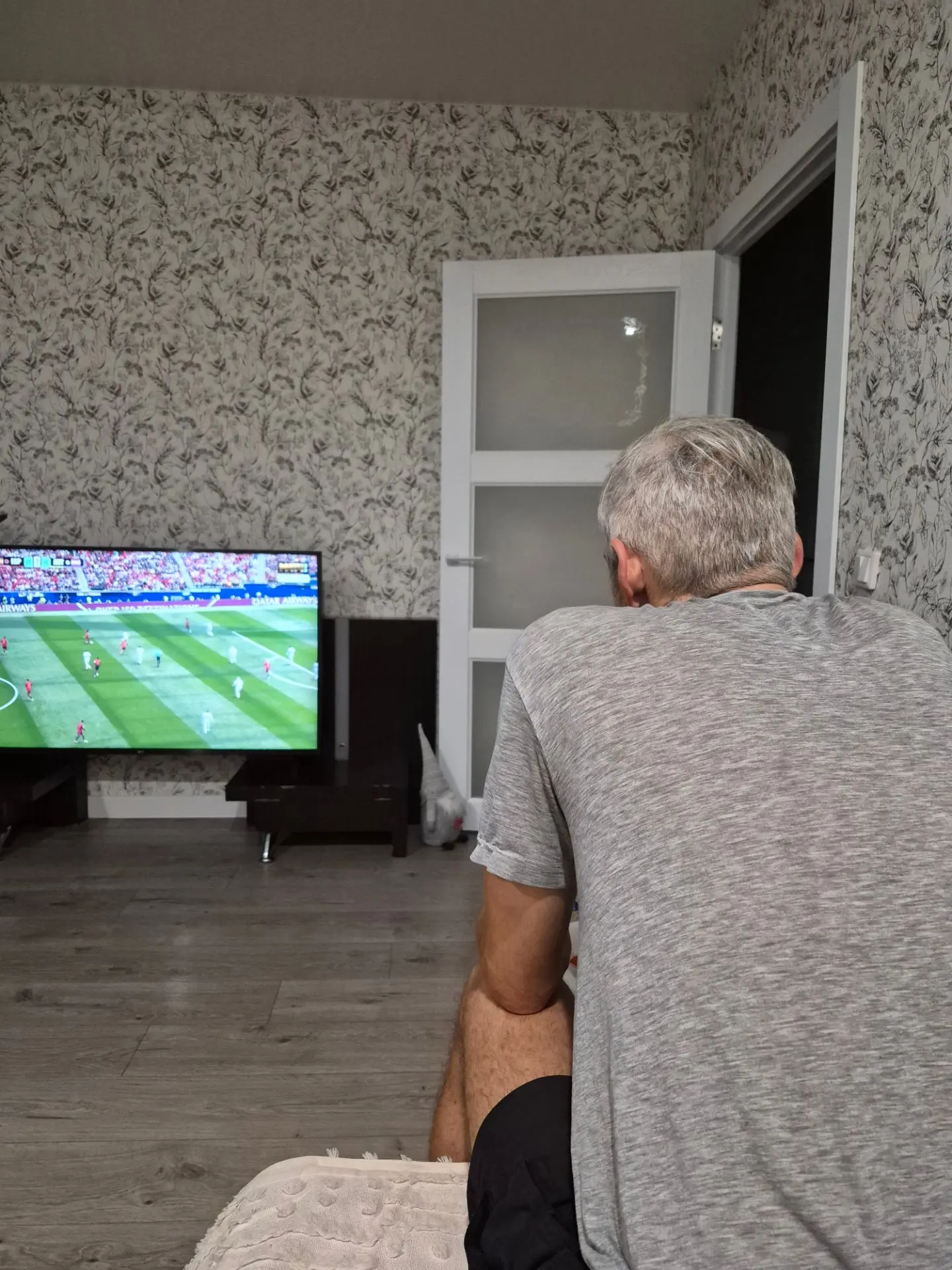 Когда важнее ужина чемпионат мира по футболу...

Я лично ничего не понимаю, но там играет 18-летний 