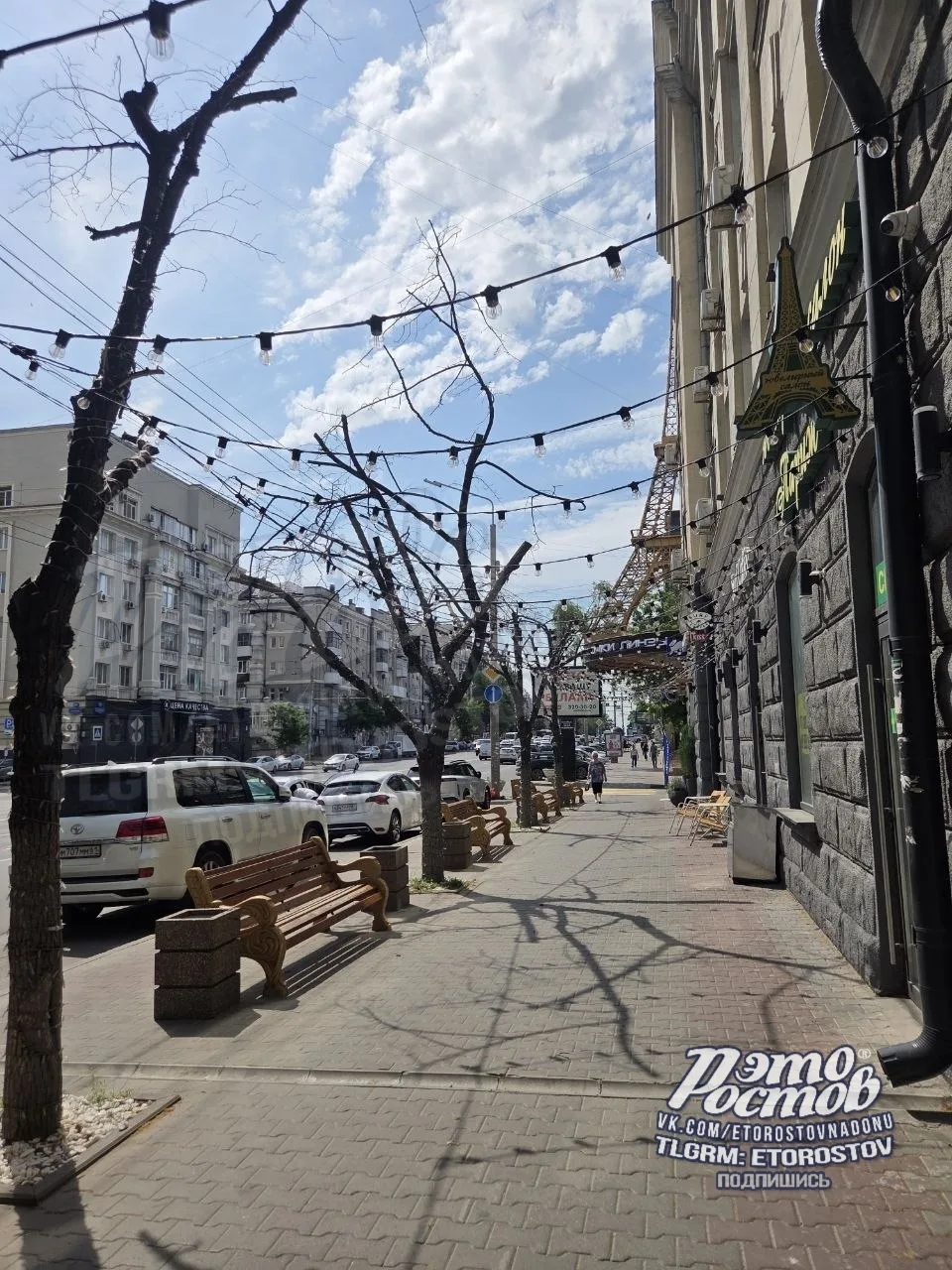 🥵☀️ «Хочется сказать огромное спасибо за тень в центре Ростова. Ещё не было сильной жары, но уже ощ