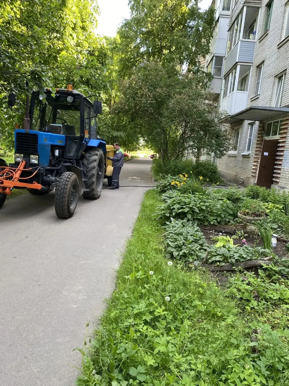 🚰Гидропневматическая промывка МКД в рамках подготовки домов к зимнему периоду по адресу: г. Пушкин,