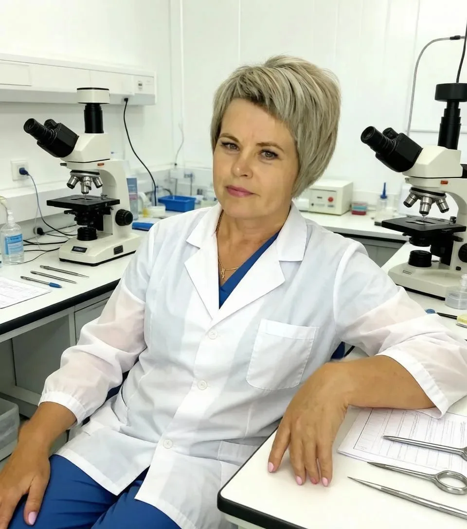 Розова Нина Васильевна - лаборант патологоанатомического отделения. 
Это бесценный сотрудник ПАО с о