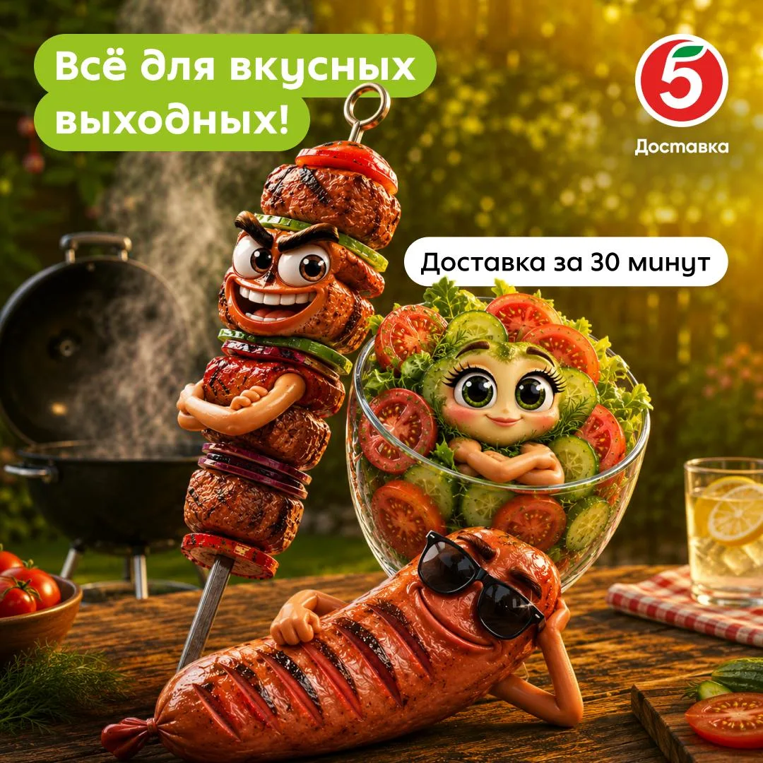 Чтобы на длинных выходных вы не заморачивались с покупками, мы собрали всё самое вкусное в специальн