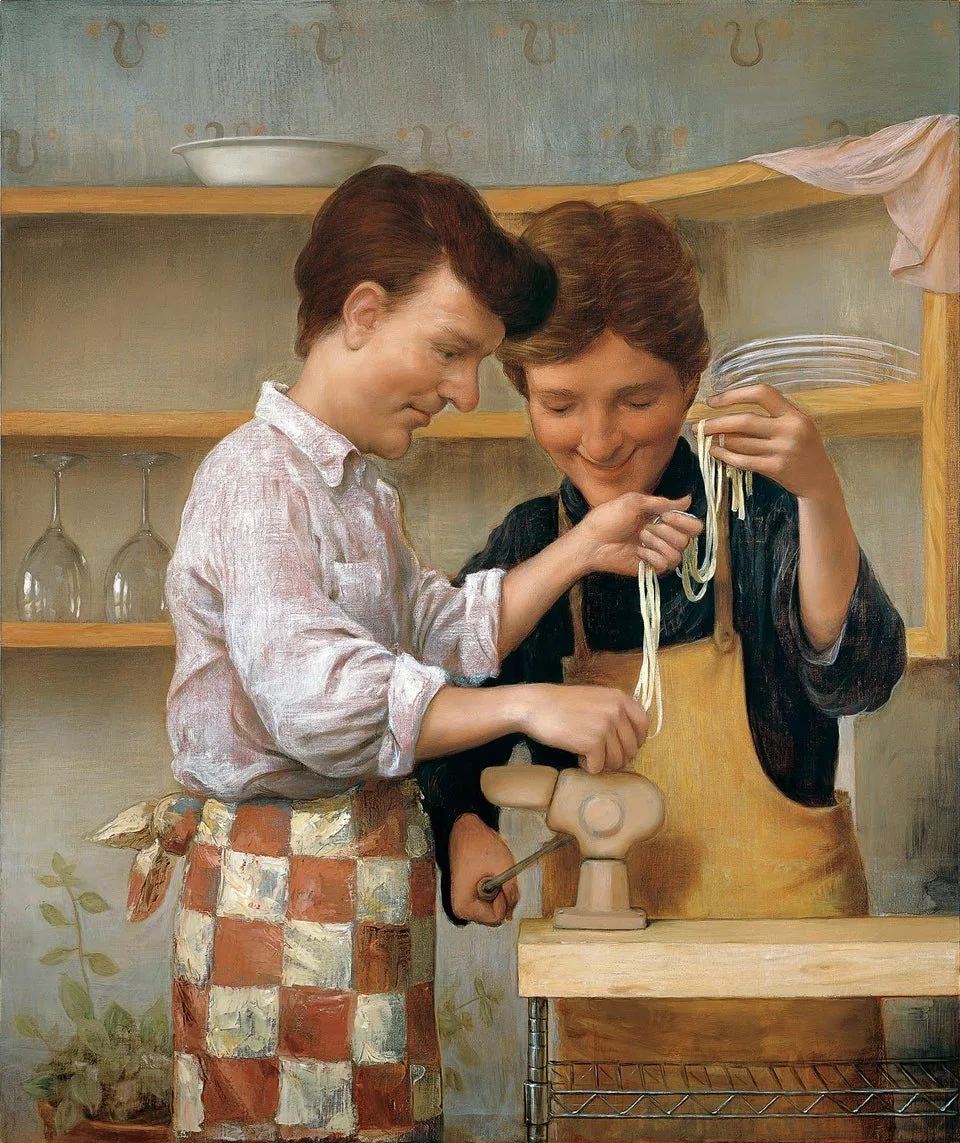 "Домашняя паста" 1999 г.

Джон Каррин (США, р. 1962)

🎨 Нерусский арт
