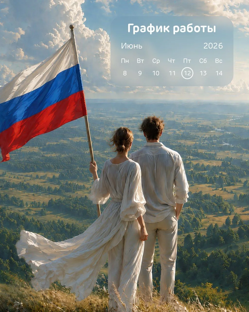 С наступающим Днём России!

Главная сила нашей страны в людях, которые живут, создают и работают на 