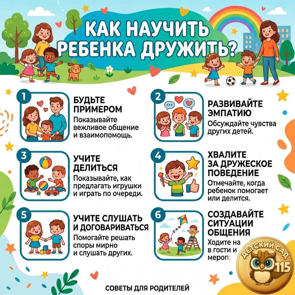 9 июня – День друзей.
Как научить ребенка дружить? 
Дружба — важный элемент развития личности. Уважа