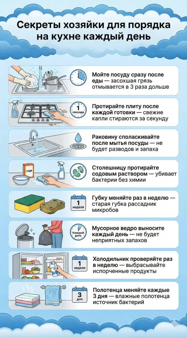 Порядок на кухне каждый день 👍

🧓 Пенсионеры РФ