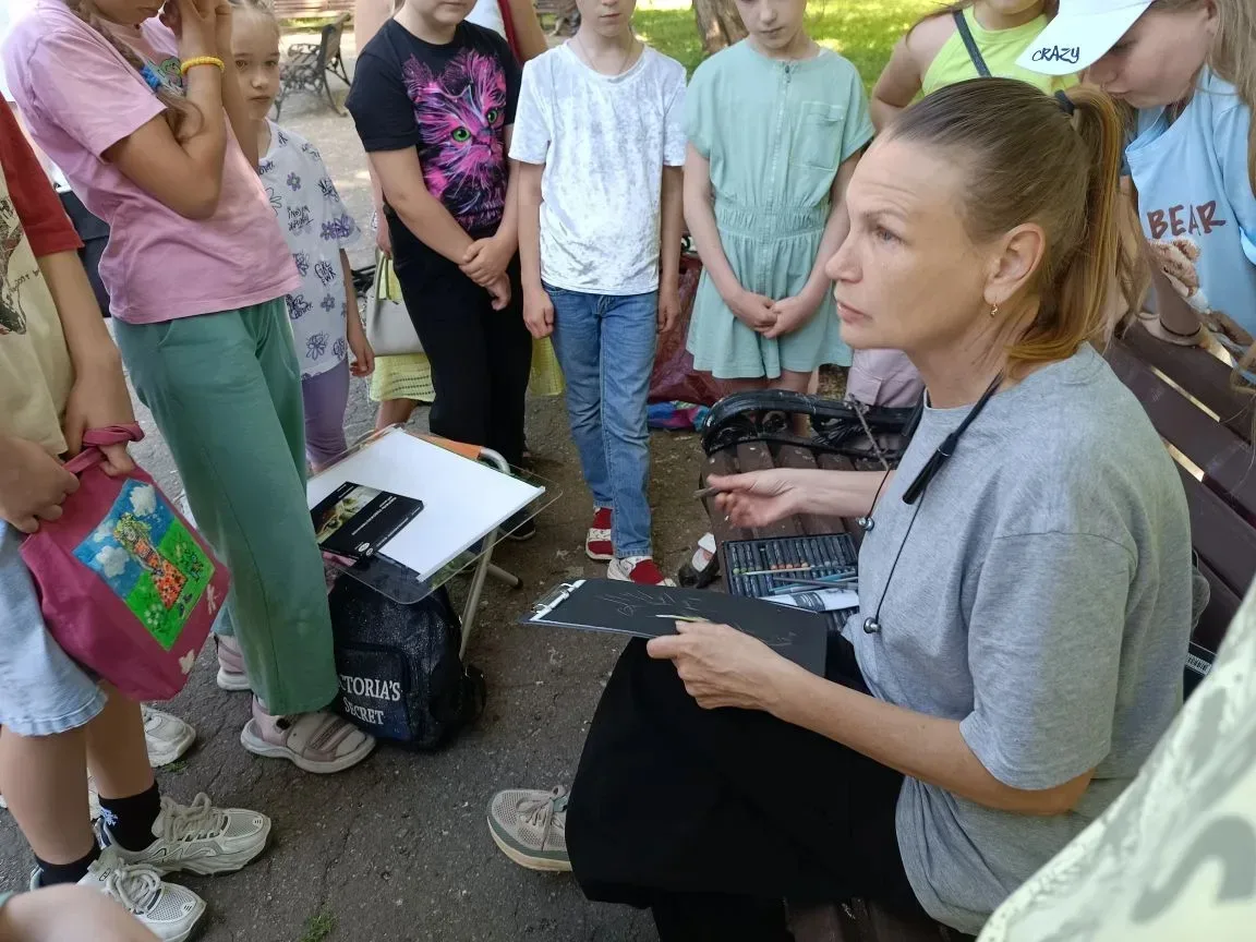 🎨 8 июня в парке «Липки» в рамках городского пленэра преподаватели отделения изобразительного искус