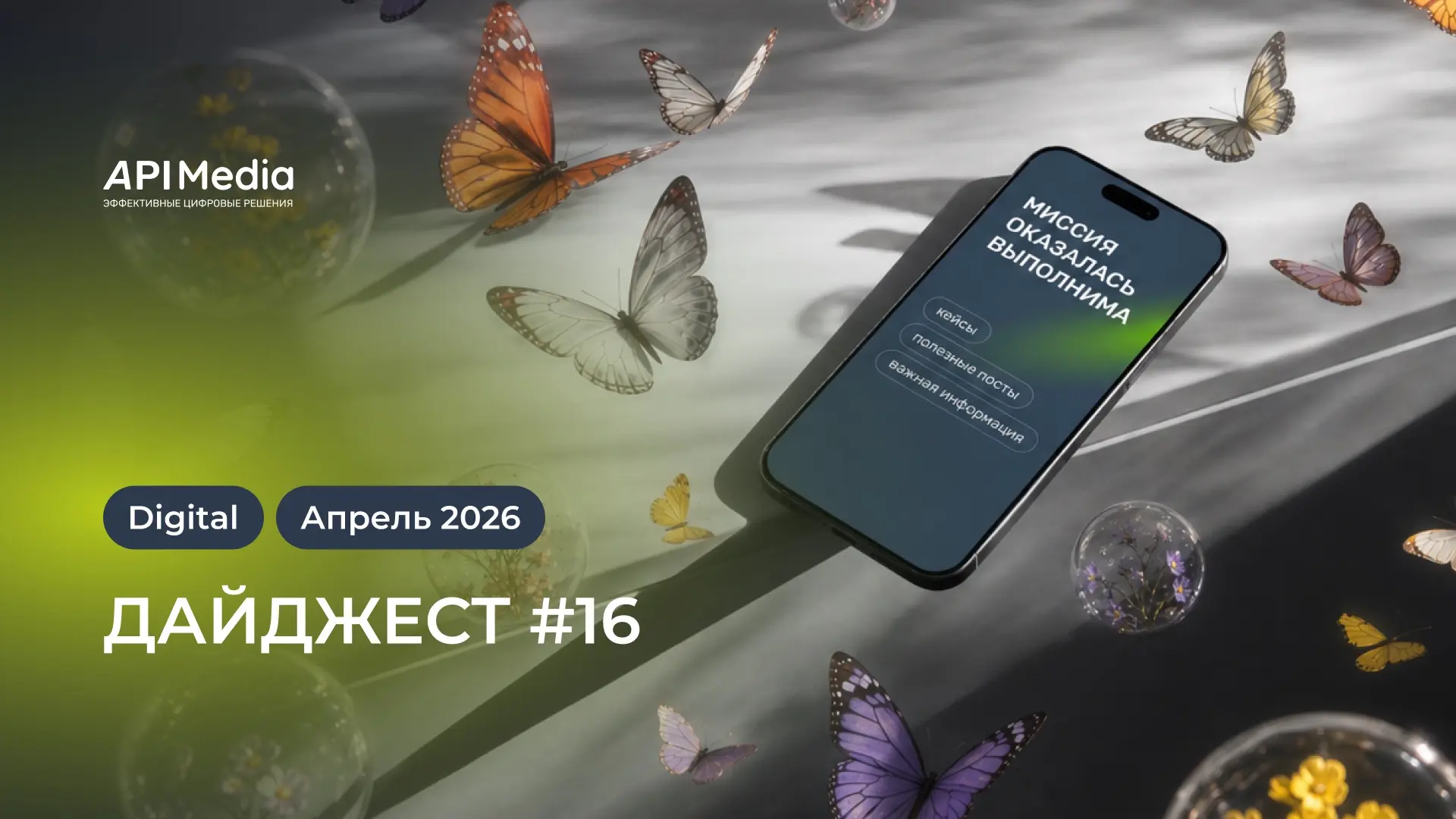 📣  #16 дайджест oт API Media

Интернет ловил? А мы лиды ловили)
Делимся кейсами и не только👇

📊 П