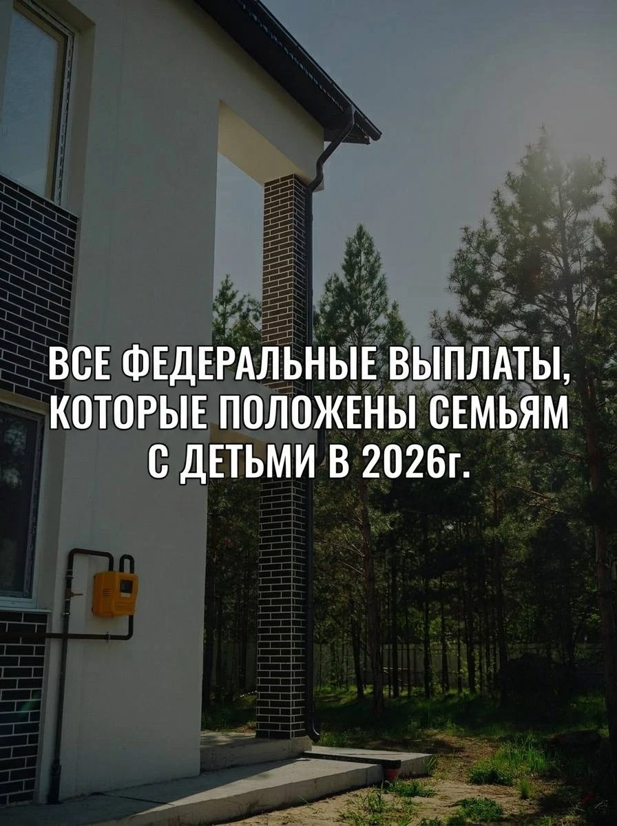 Все федеральные выплаты для семей с детьми и где их получить!

Сохраняйте себе пост и успевайте