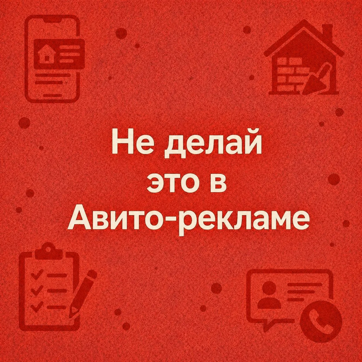 3 ошибки в Авито-рекламе строительных услуг

Авито реально может давать заявки. Но большинство собст