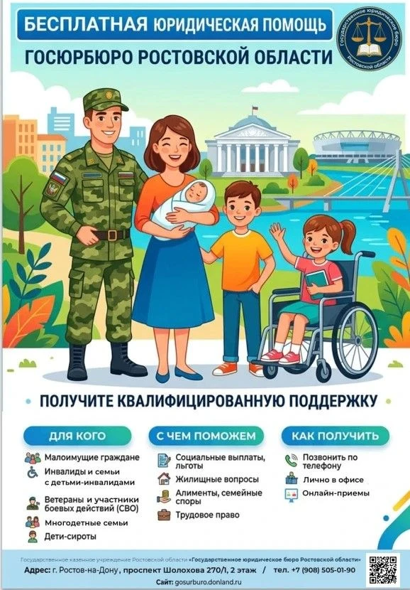 💥ГКУ РО «Государственное юридическое бюро Ростовской области», подведомственное Правительству Росто
