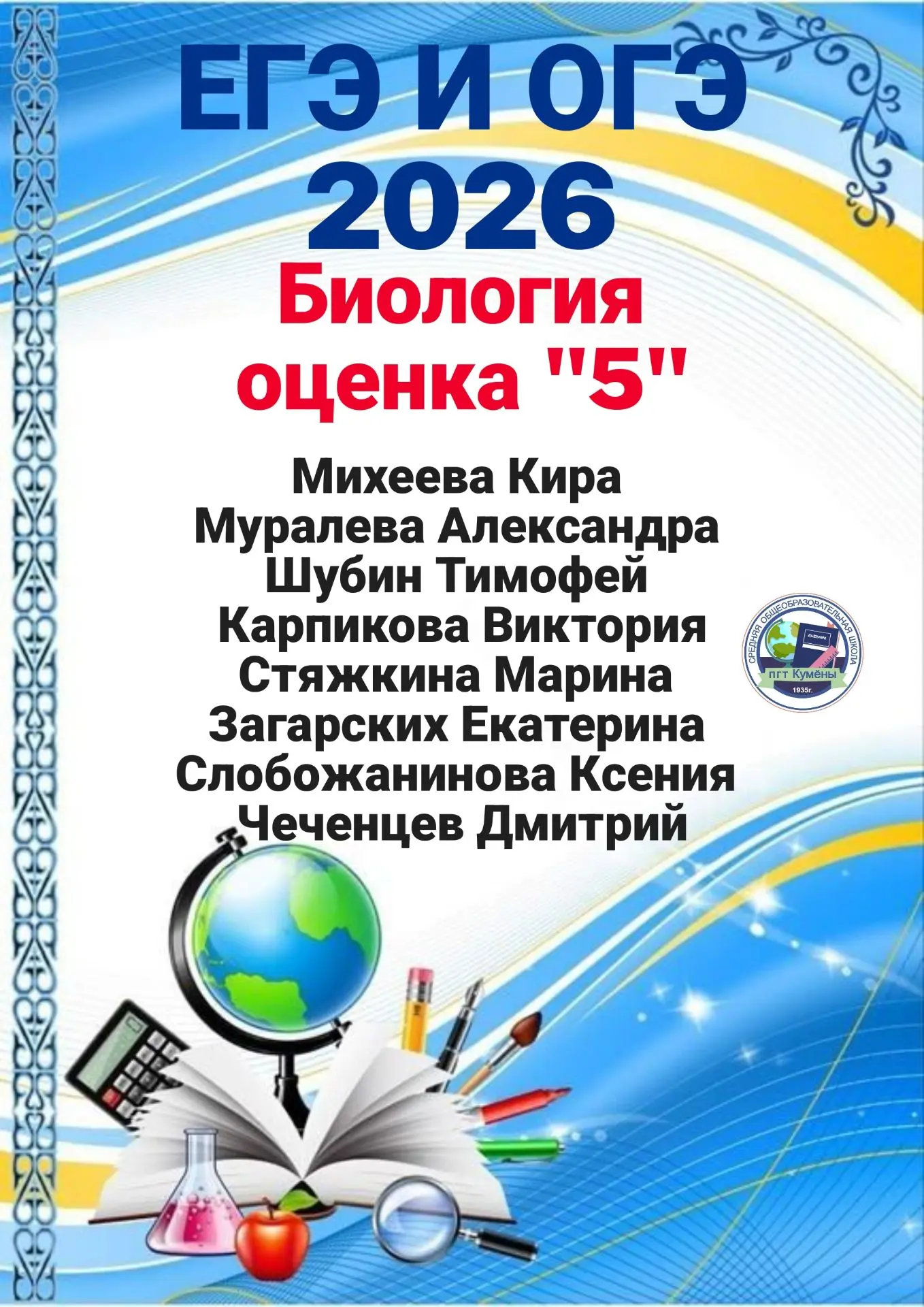 Наши результаты в цифрах: ОГЭ и ЕГЭ на «отлично»! 📊

Экзаменационный марафон в самом разгаре, а коп