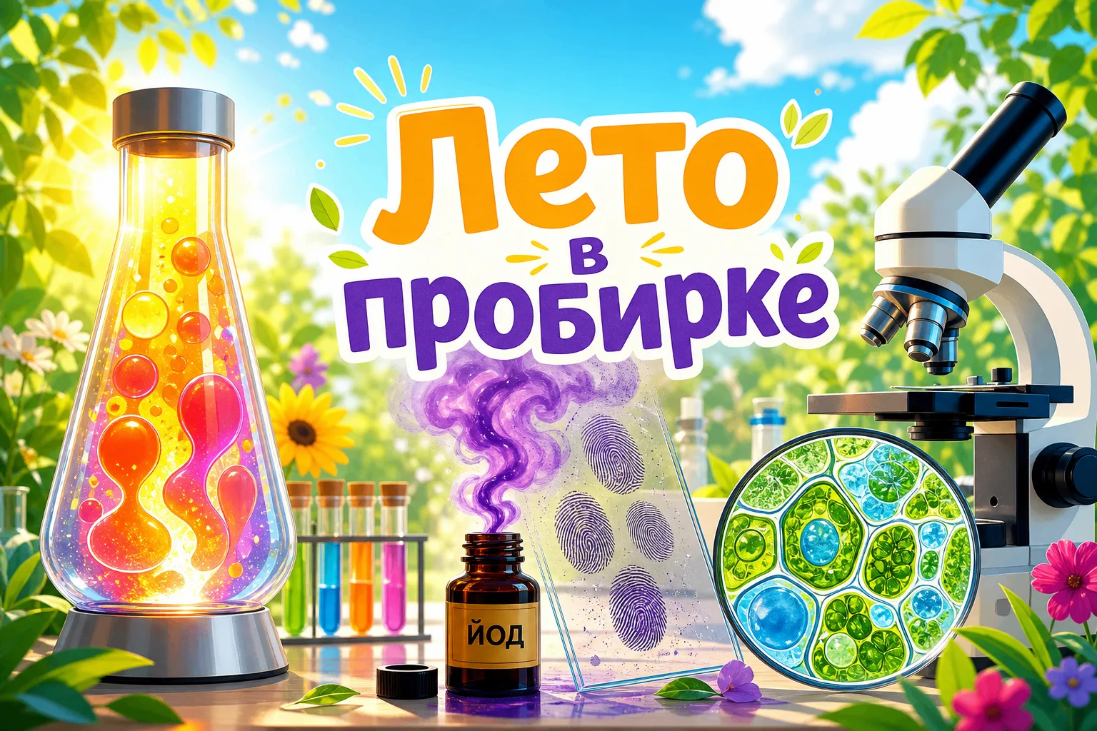Лето — время не только для отдыха, но и для открытий. Встречайте — «Лето в пробирке» — путешествие в
