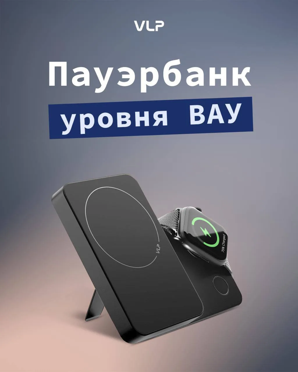 Этот пауэрбанк придумали гении ⚡

То есть команда VLP 😎

На первый взгляд — компактный внешний акку