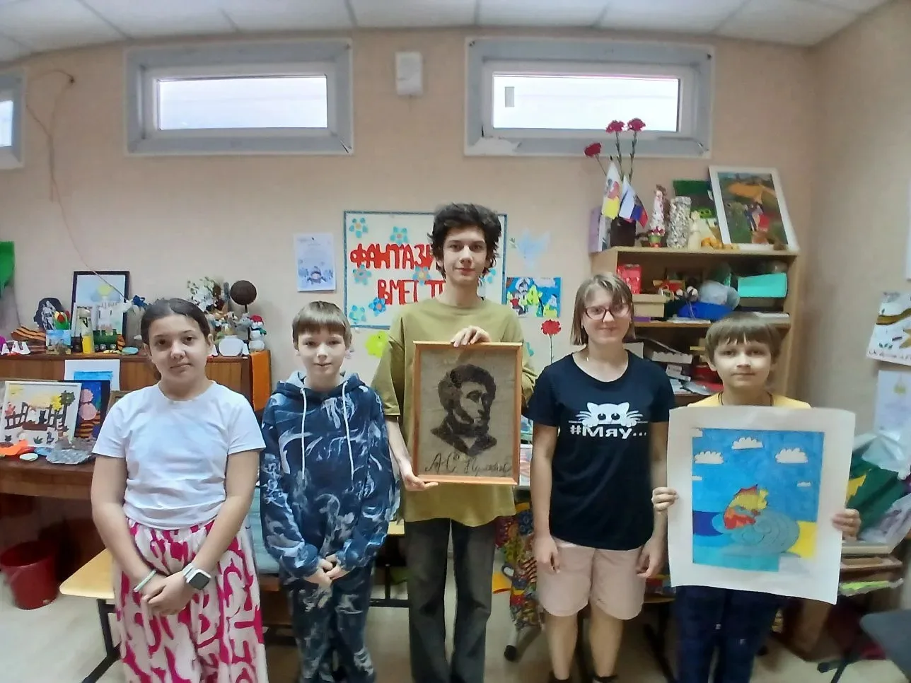 В гостях у сказки: воспитанники «Мастерской будущего» отметили день рождения Пушкина творческим урок
