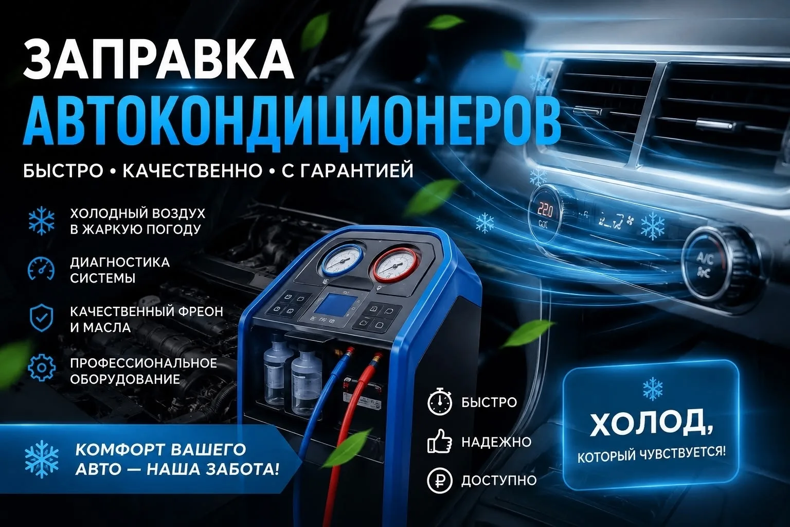 КВАЛИФИЦИРОВАННЫЙ МАСТЕР У НАС В ГОРОДЕ АКЦИЯ ЛЮБОЕ АВТО 2500₽ - 3500₽ Не просто заправка — полноцен