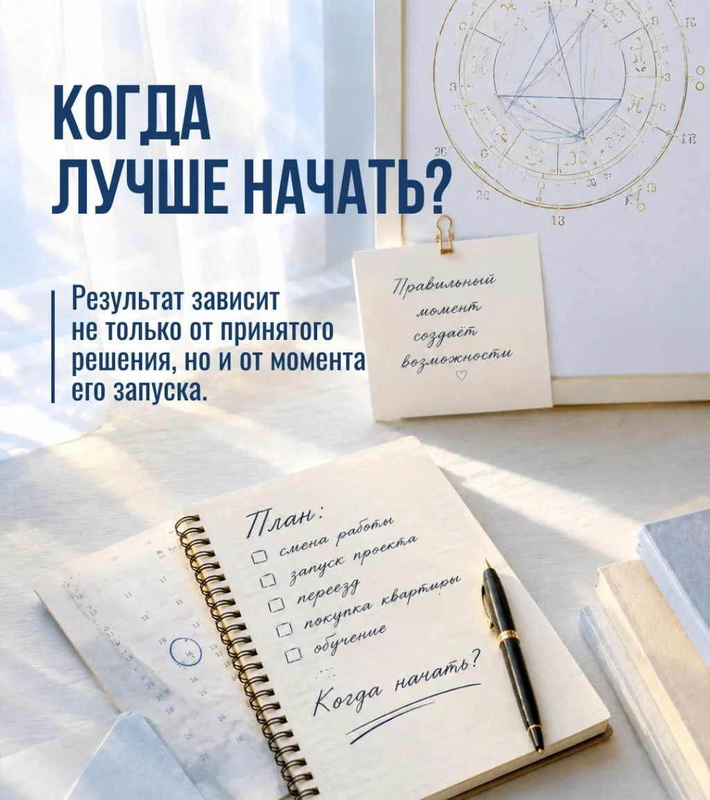 По итогам опроса, 
больше всего голосов набрал вопрос: Хочу начать что-то новое, но не знаю, КОГДА э