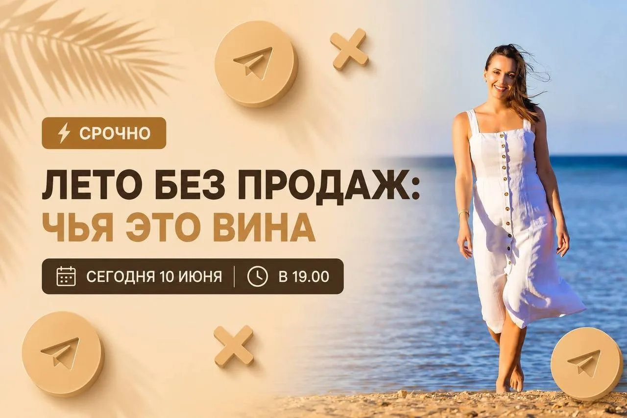 СРОЧНО

Сегодня в 19.00 МСК — ЭФИР!

Пока все ждут сентября — ты уже будешь знать, как сделать х3 к 
